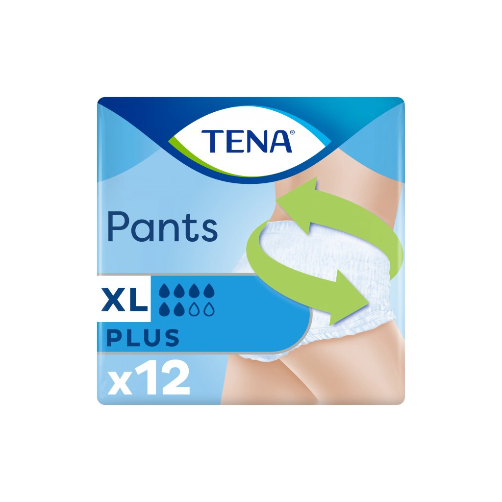 Підгузки для дорослих Tena Pants Plus XL 12 (7322540587555)