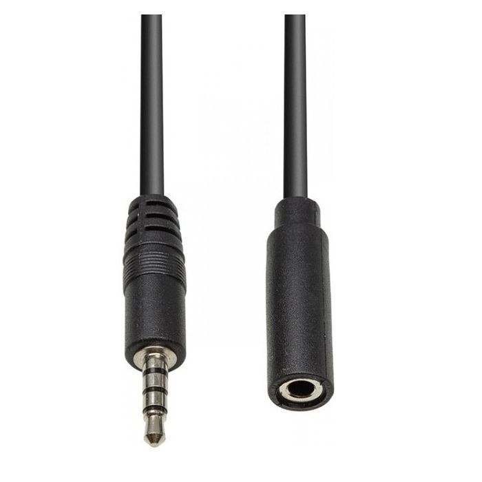 Кабель мультимедийный 3.5 mm (M) - 3.5 mm (F) 4С, 1 m PowerPlant (CA912841)