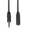 Кабель мультимедийный 3.5mm M to 3.5mm F 1.0m (4pin) PowerPlant (CA912841)