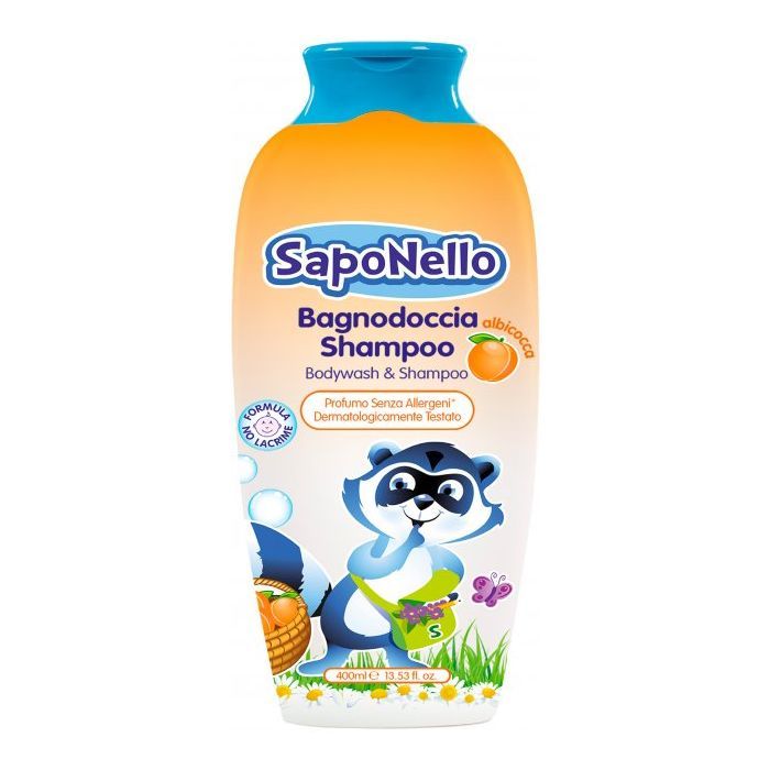 Детский шампунь SapoNello Doccia Абрикос 400 мл (8001280013386)