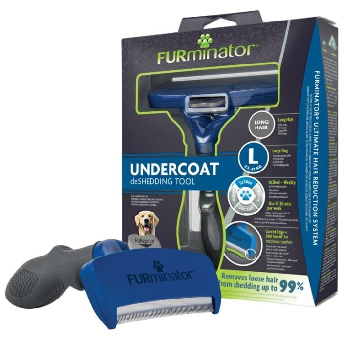 Фурминатор для животных FURminator для собак с длинной шерстью размер L (4048422141136)