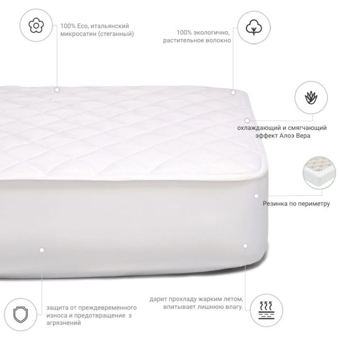 Наматрацник MirSon Стандарт Cotton Aloe vera 262 1 (2200000378484) зображення 3