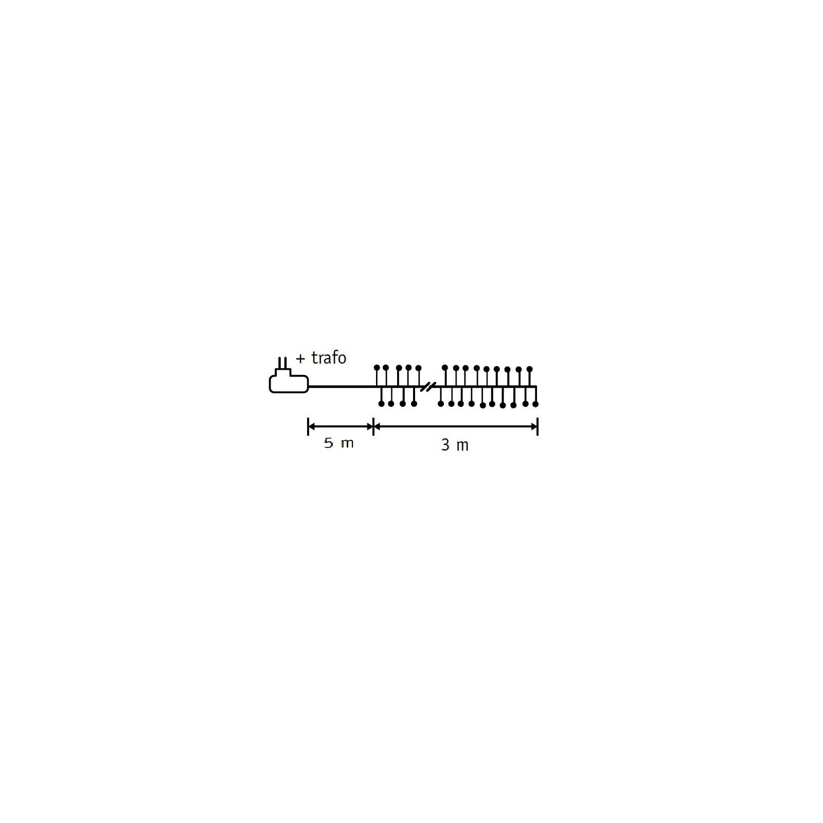 Гирлянда Luca Lighting кластер серебряная струна, 8 м, теплый белый (8718861852813) изображение 4