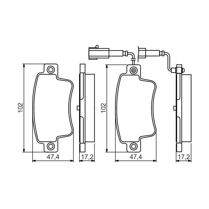 Тормозные колодки Bosch 0 986 495 355