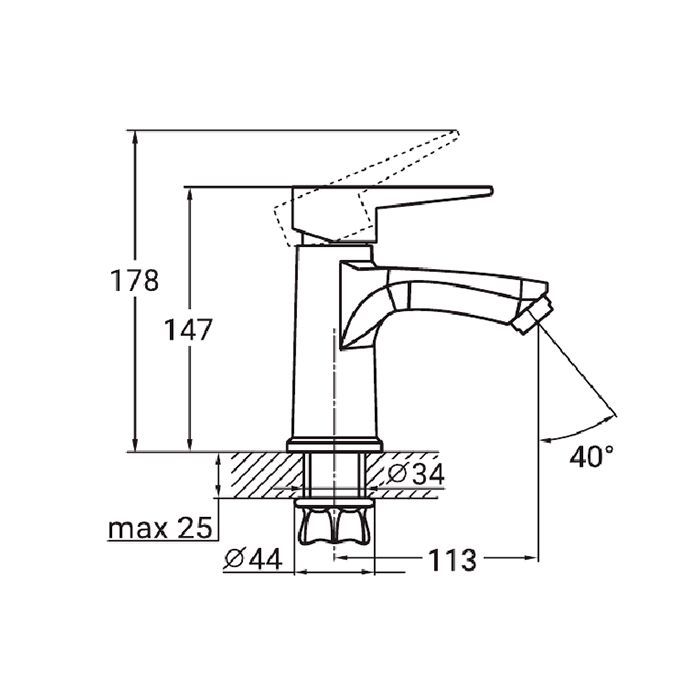 Змішувач AQUATICA HK-1A130C зображення 4