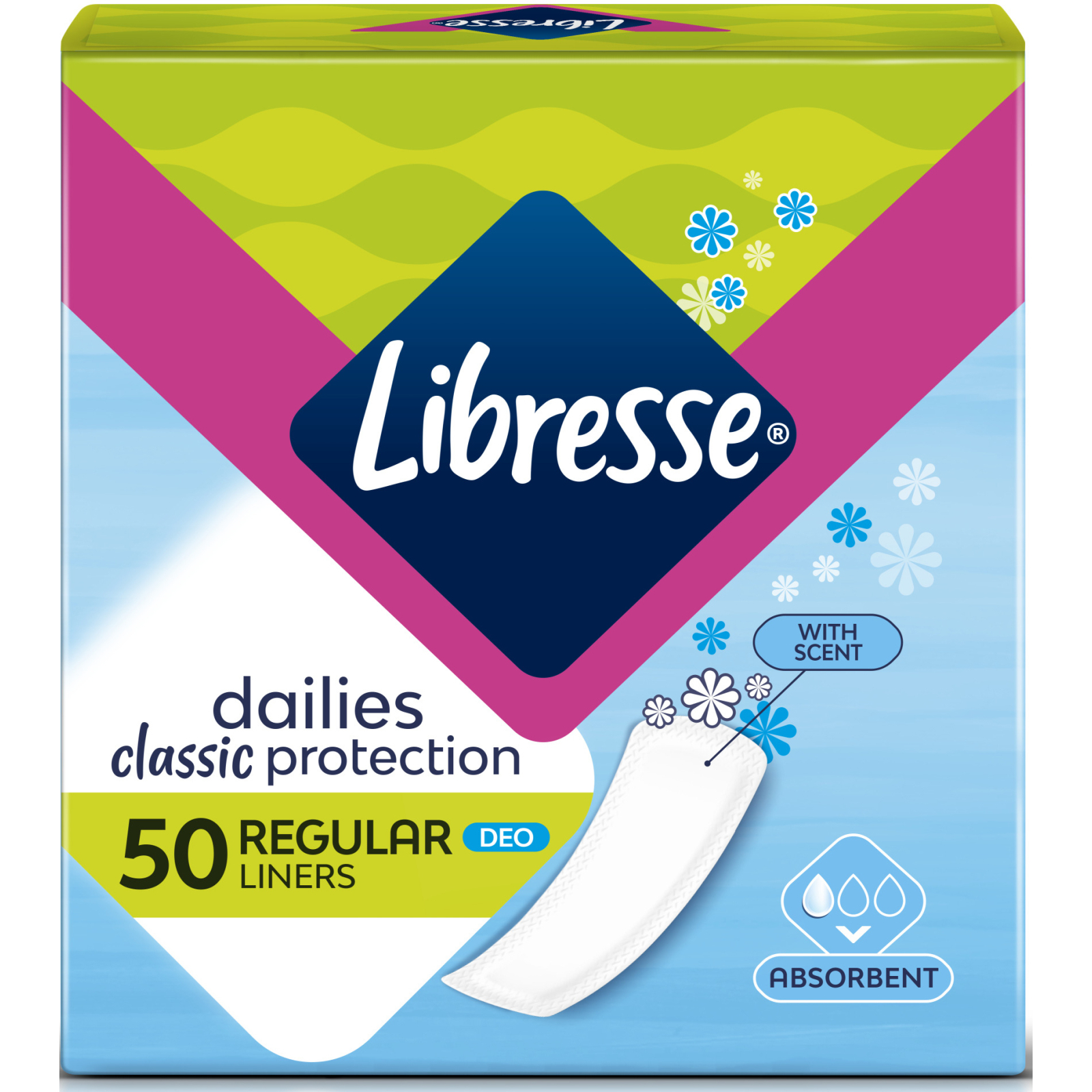 Ежедневные прокладки Libresse Dailies Classic Protection Deo 50 шт. (7322540261455)