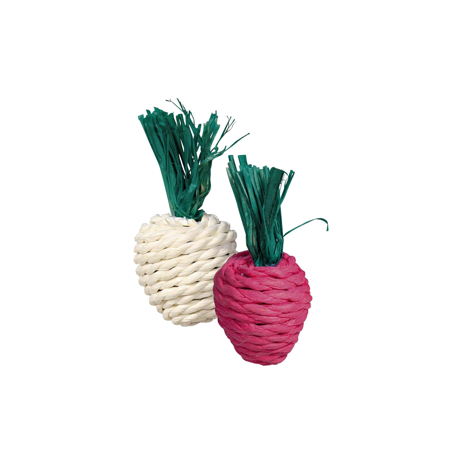 Іграшка для гризунів Trixie Редиска 8 см біло-рожева (2 шт.) (4011905061931)