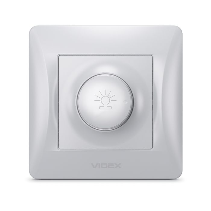 Світлорегулятор Videx BINERA 600Вт сереб (VF-BNDM600-SS)