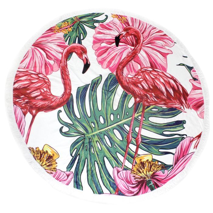 Полотенце MirSon пляжное №5070 Summer Time Flaminge Coats 150x150 см (2200003947786)