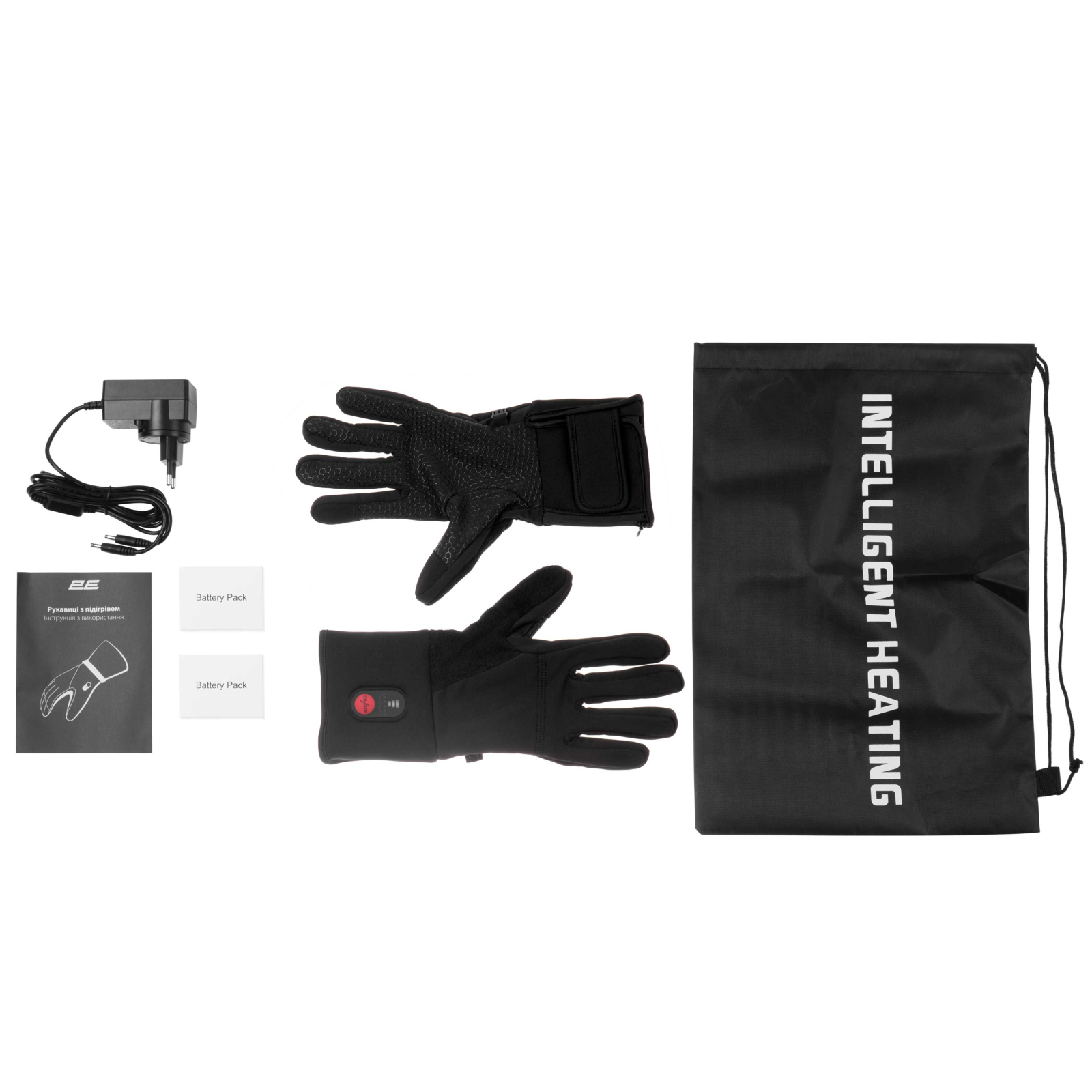 Перчатки с подогревом 2E Touch Lite Black М/L (2E-HGTLTM-BK) изображение 2