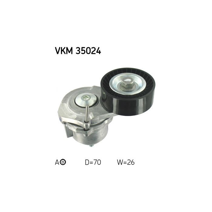 Натягувач ременя з роликом SKF VKM 35024