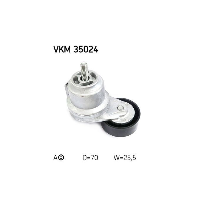 Натягувач ременя з роликом SKF VKM 35024 зображення 2