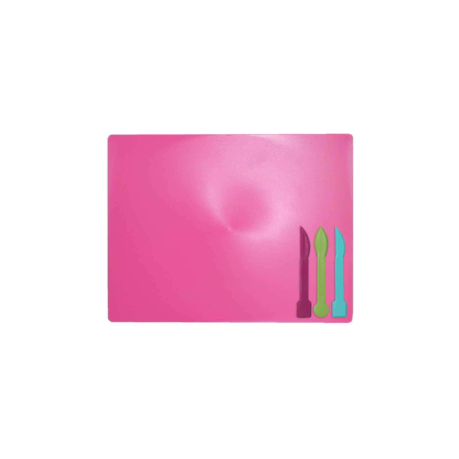 Доска для пластилина ZiBi + 3 стека для лепки, розовая (ZB.6910-10)