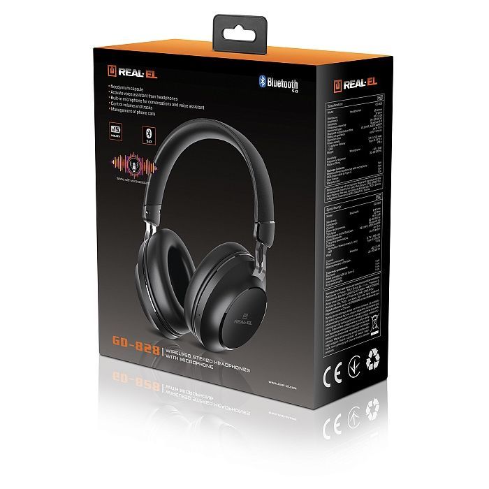 Наушники REAL-EL GD-828 Black изображение 10