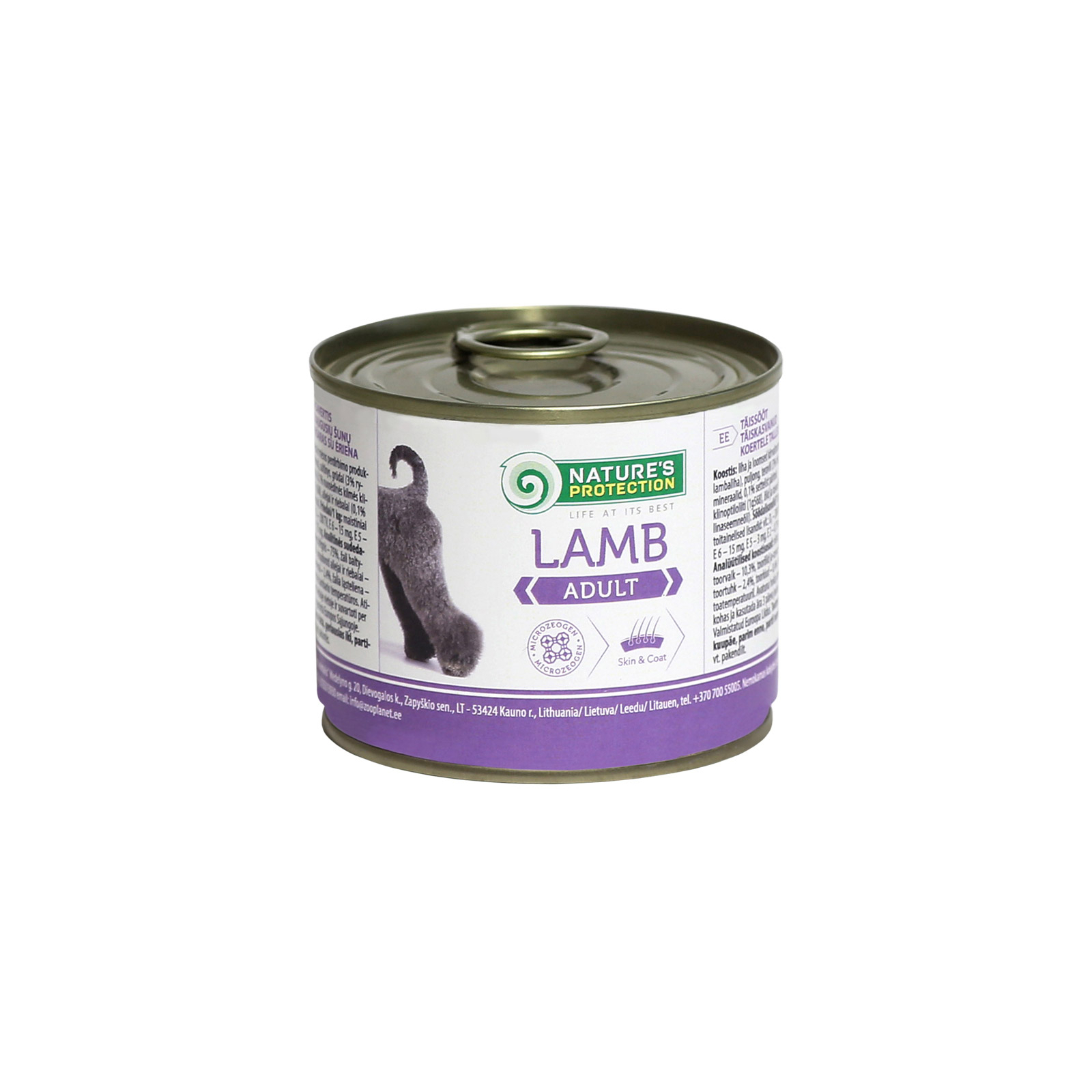 Консерви для собак Nature's Protection Adult Lamb з ягням 200 г (KIK24517)