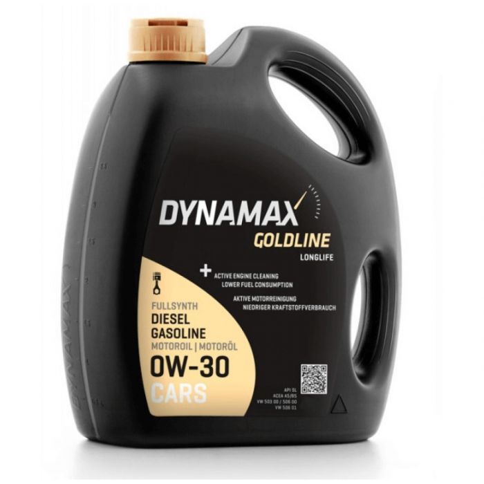 Моторное масло DYNAMAX GOLDLINE LONGLIFE 0W30 4л (502091)