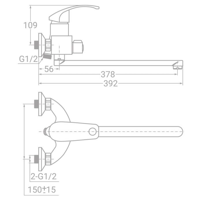 Змішувач TAU SL-2C243C (9840220) зображення 3