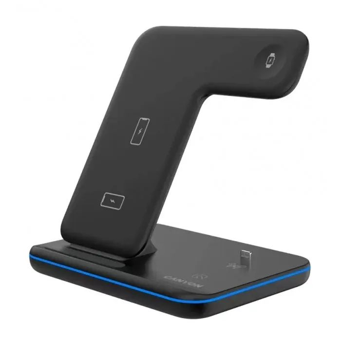 Зарядний пристрій Canyon WS-302 3in1 Wireless (CNS-WCS302B) зображення 2