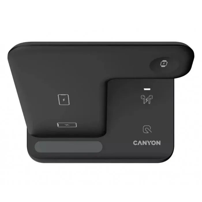 Зарядний пристрій Canyon WS-302 3in1 Wireless (CNS-WCS302B) зображення 3