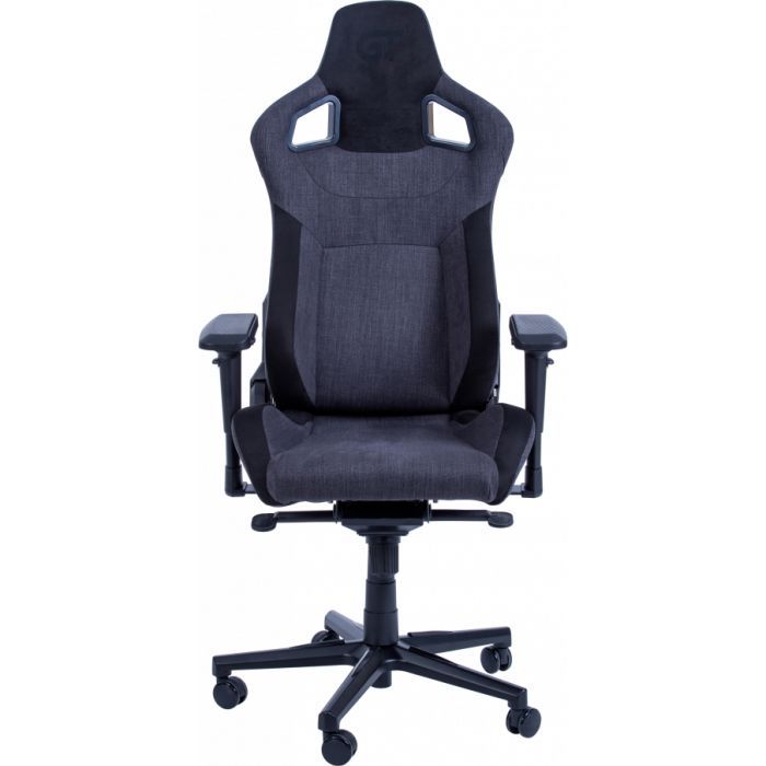 Крісло ігрове GT Racer X-8005 Dark Grey/Black Suede зображення 2