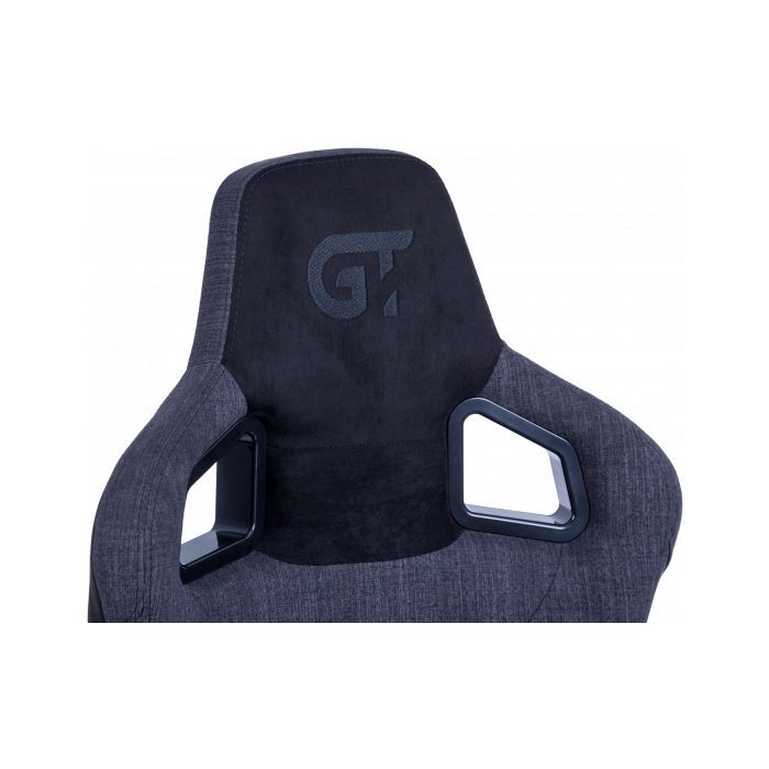 Крісло ігрове GT Racer X-8005 Dark Grey/Black Suede зображення 4