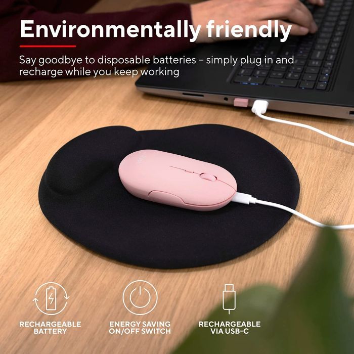 Мишка Trust Puck Wireless/Bluetooth Silent Blue (24126) зображення 12