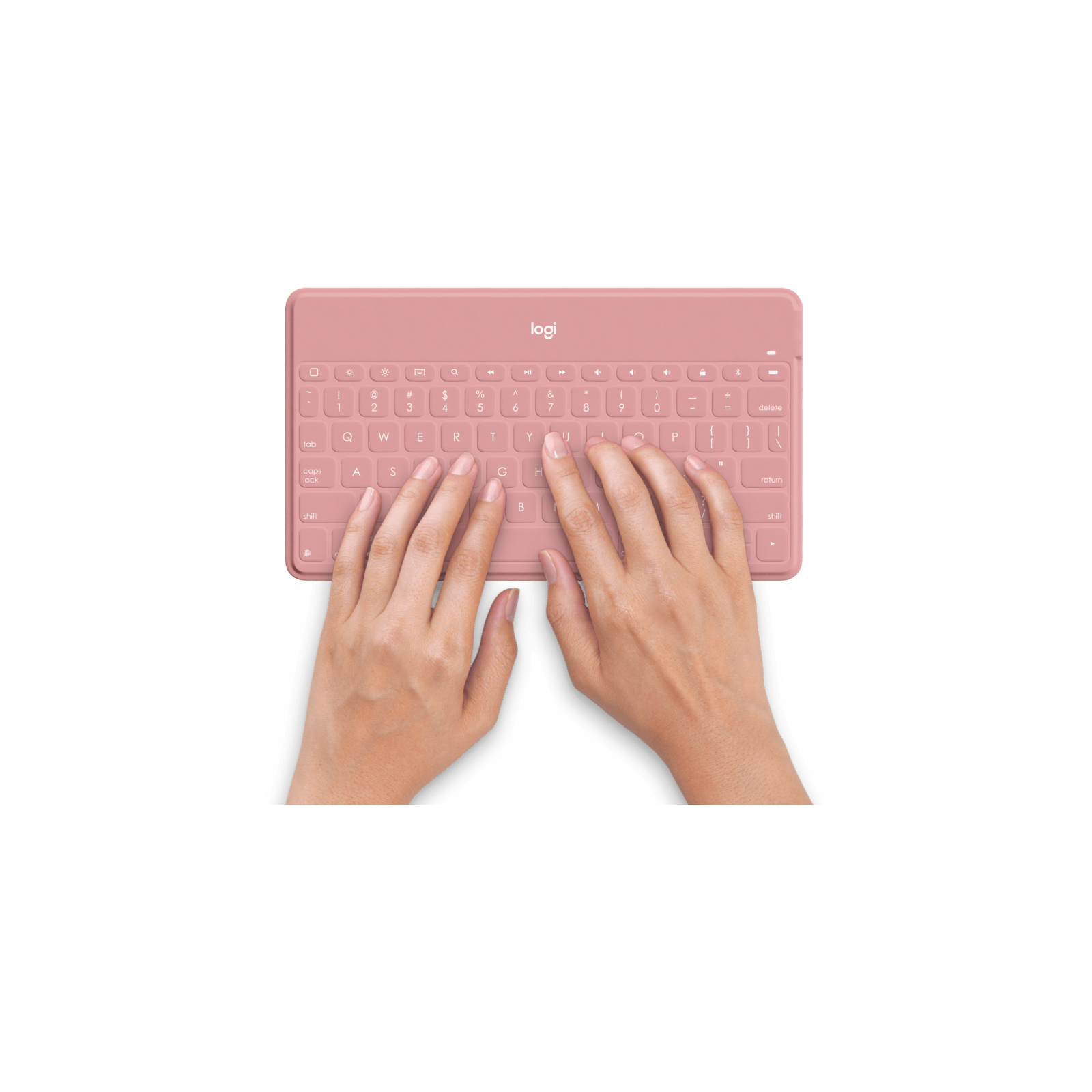 Клавиатура Logitech Keys-To-Go для iPhone iPad Apple TV Blush Pink (920-010122) изображение 4