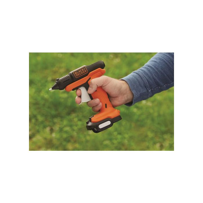 Клеевой пистолет Black&Decker 12V, Li-Ion, D=7 мм, 150C° (без АКБ и ЗУ) (BDCGG12N) изображение 2