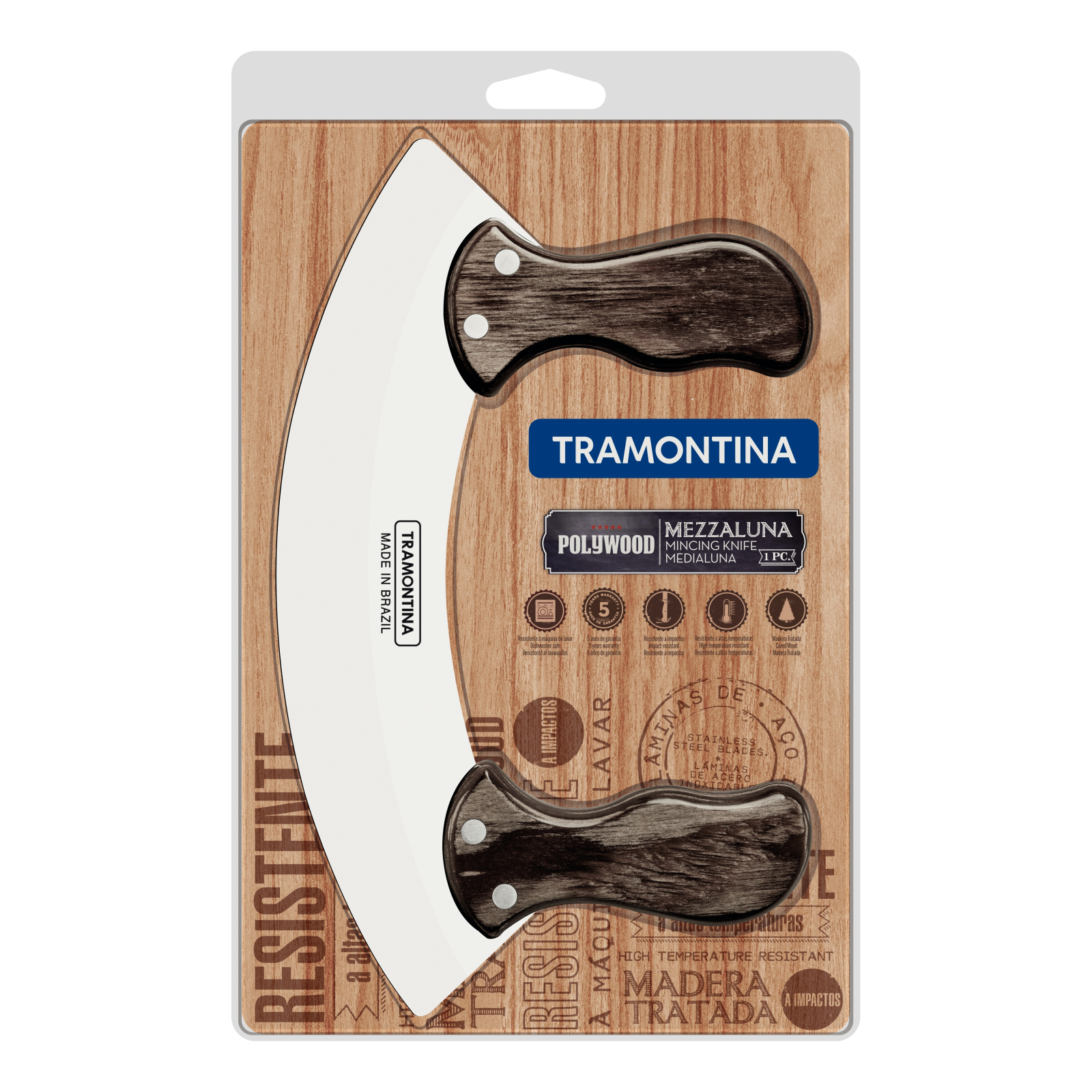 Кухонный нож Tramontina Polywood Мезалуна (21147/190) изображение 2