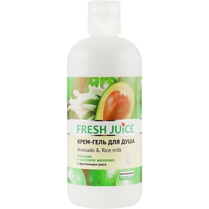 Гель для душа Fresh Juice Avocado & Rice Milk 500 мл (4823015933875)