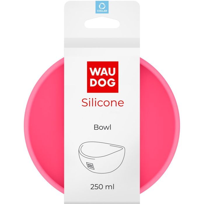 Посуда для кошек WAUDOG Silicone Миска 250 мл желтая (50818)