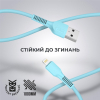 Дата кабель USB 2.0 AM to Lightning 1.0m AR88 2.4A blue Armorstandart (ARM60011) изображение 2