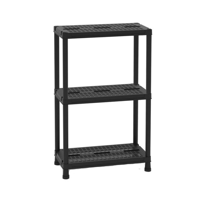 Стеллаж Plastmeccanica Universal Vent пластиковый 3 полки 60х30х95 см черный (5684)