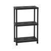 Стеллаж Plastmeccanica Universal Vent пластиковый 3 полки 60х30х95 см черный (5684)