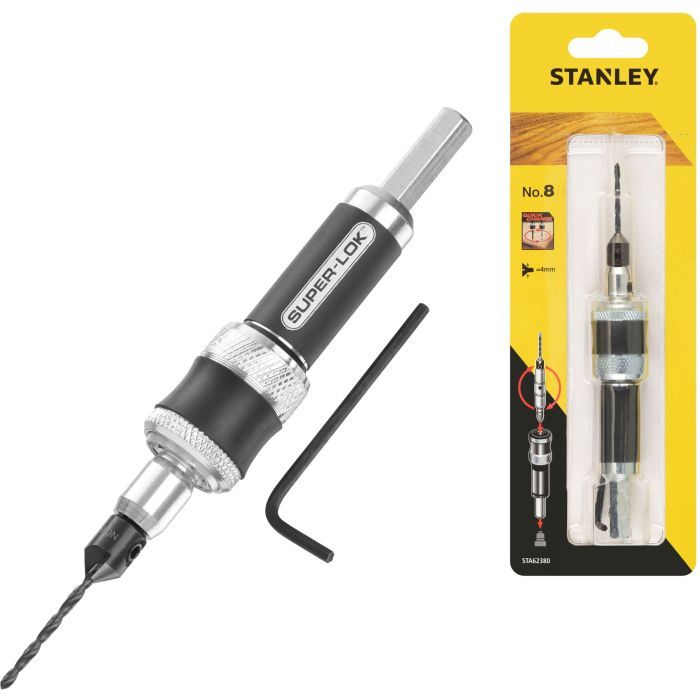 Набір інструментів Stanley SUPER-LOCK свердло 4 мм, L = 67 мм, біта PZ2 L = 32 мм, магнітний тримач (STA62380) зображення 3