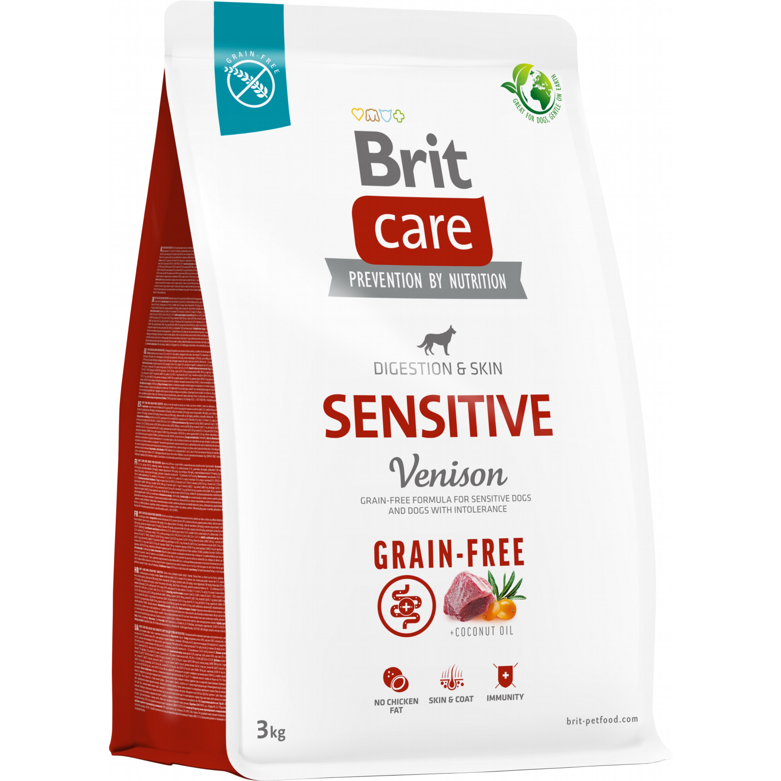 Сухий корм для собак Brit Care Dog Grain-free Sensitive беззерновий з олениною 3 кг (8595602559145)