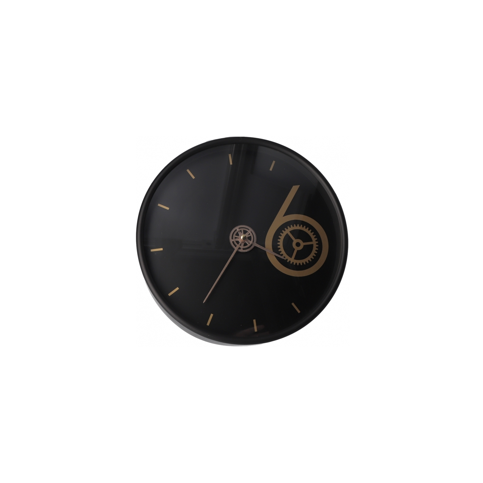 Настенные часы Optima Design пластиковый, черный (O52110)
