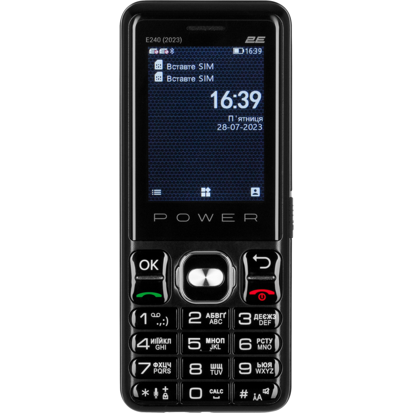 Мобільний телефон 2E E240 2023 Black (688130251068) зображення 2