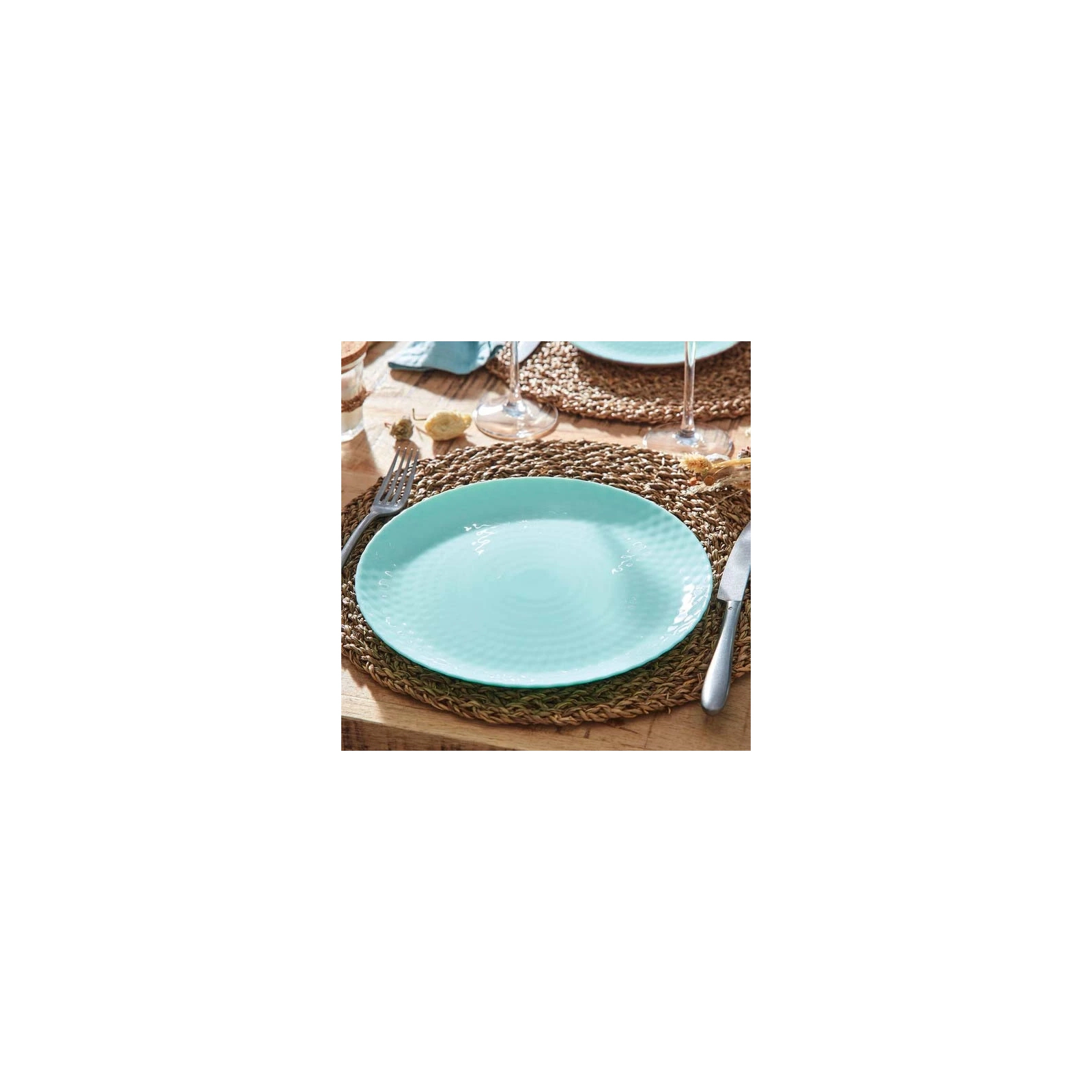 Тарілка Luminarc Pampille Light Turquoise 25 см обідня (Q4649) зображення 3