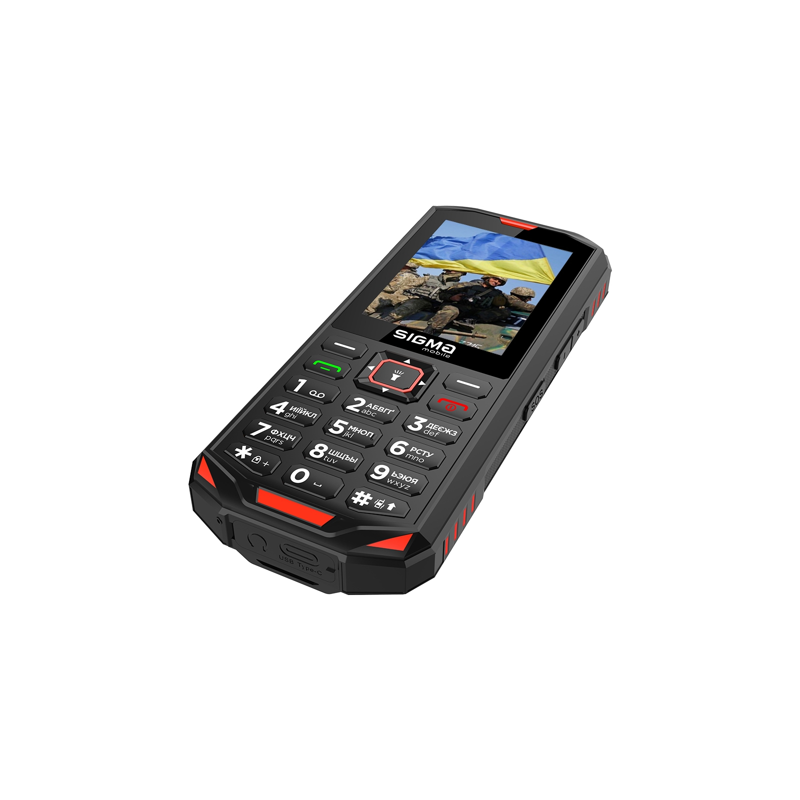 Мобильный телефон Sigma X-treme PA68 Black Red (4827798466520) изображение 5