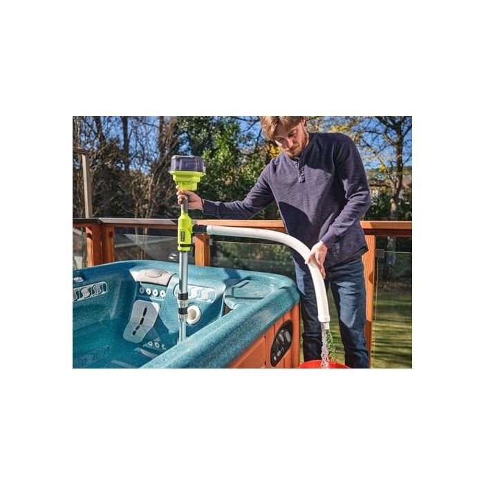 Садовий насос Ryobi RY18STPA-0 Ryobi, 18В ONE+, 360л/г, телескопічний, підйом 7м, 0.7 бар (без АКБ та ЗП) (5133005716) зображення 3