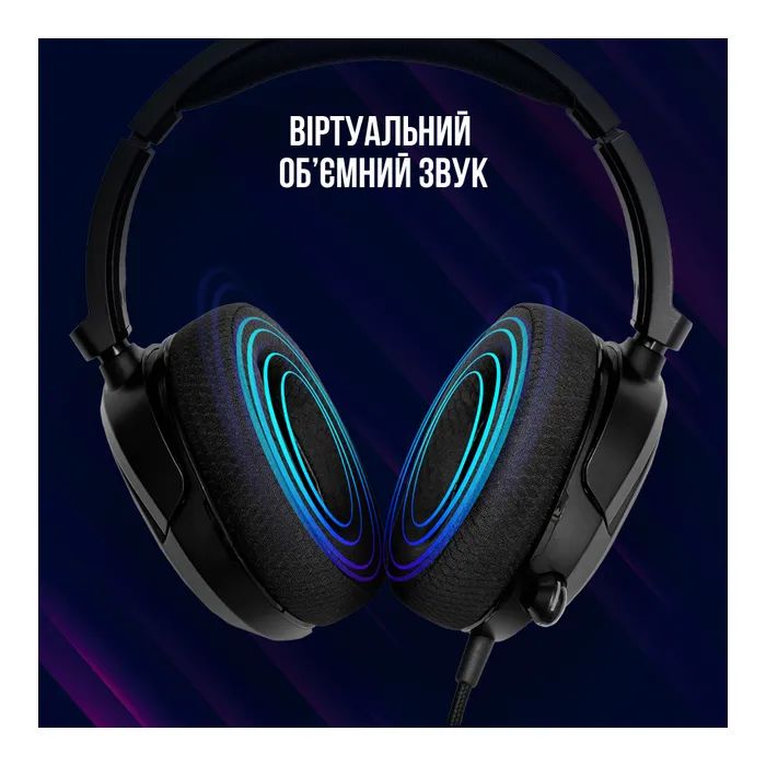 Наушники Lorgar Kaya 360 USB Black (LRG-GHS360) изображение 8