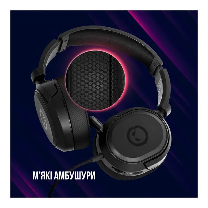 Наушники Lorgar Kaya 360 USB Black (LRG-GHS360) изображение 9