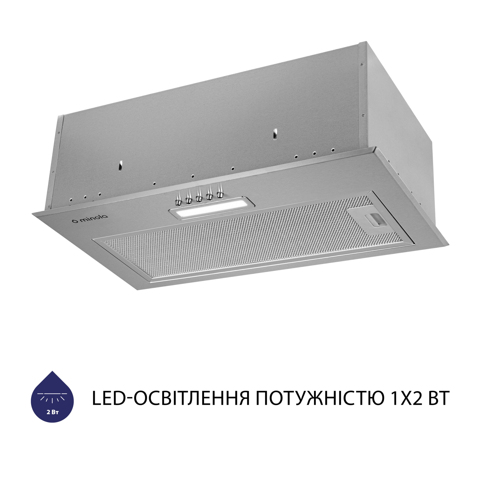 Вытяжка кухонная Minola HBI 5214 I 700 LED изображение 4