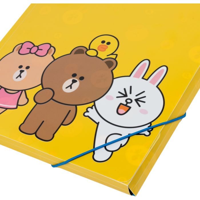 Папка на резинках Yes A4 Line Friends (492098) изображение 4