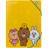 Папка на резинках Yes A4 Line Friends (492098)