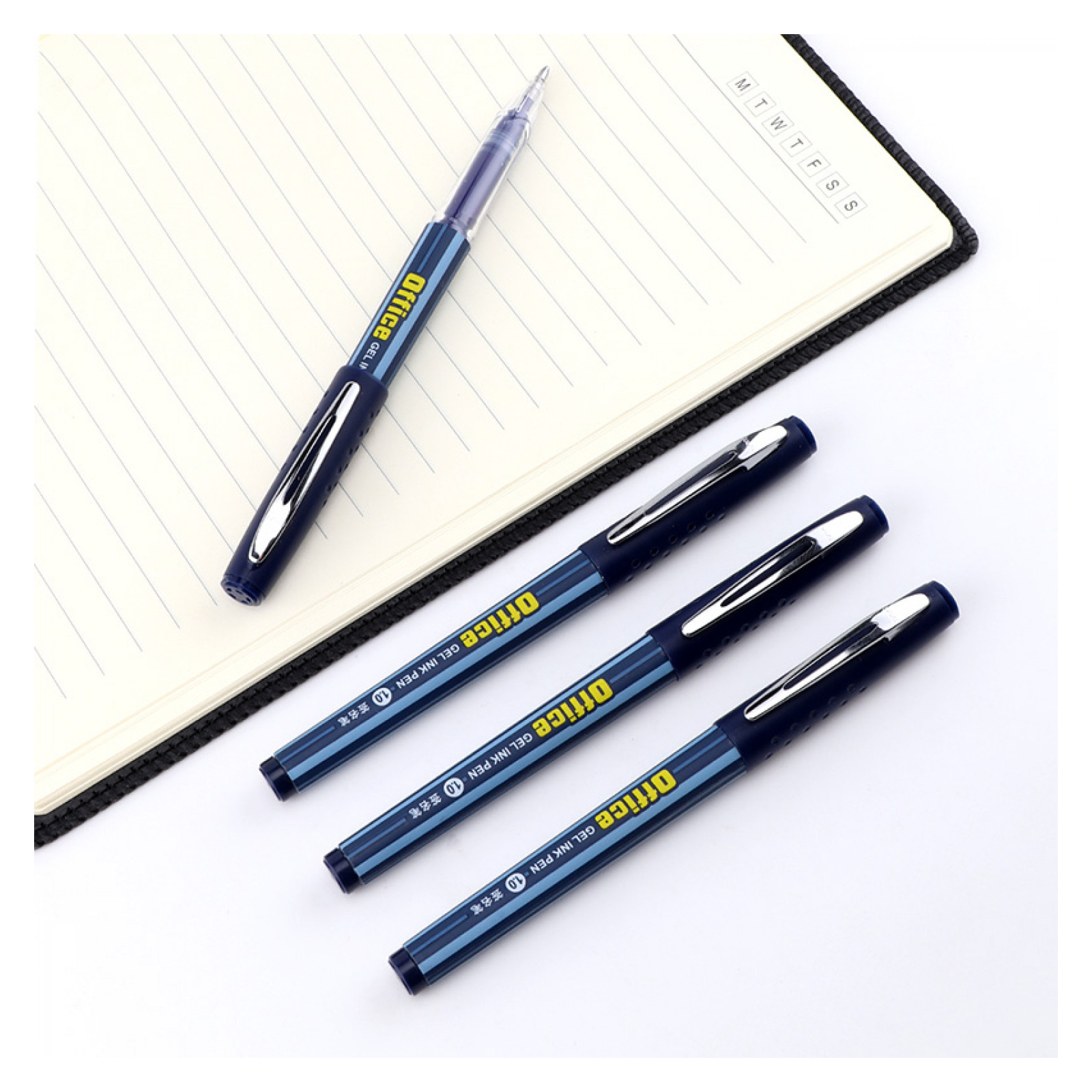 Ручка гелева Baoke Office 1.0 мм, синя (PEN-BAO-PC1048-BL) зображення 2