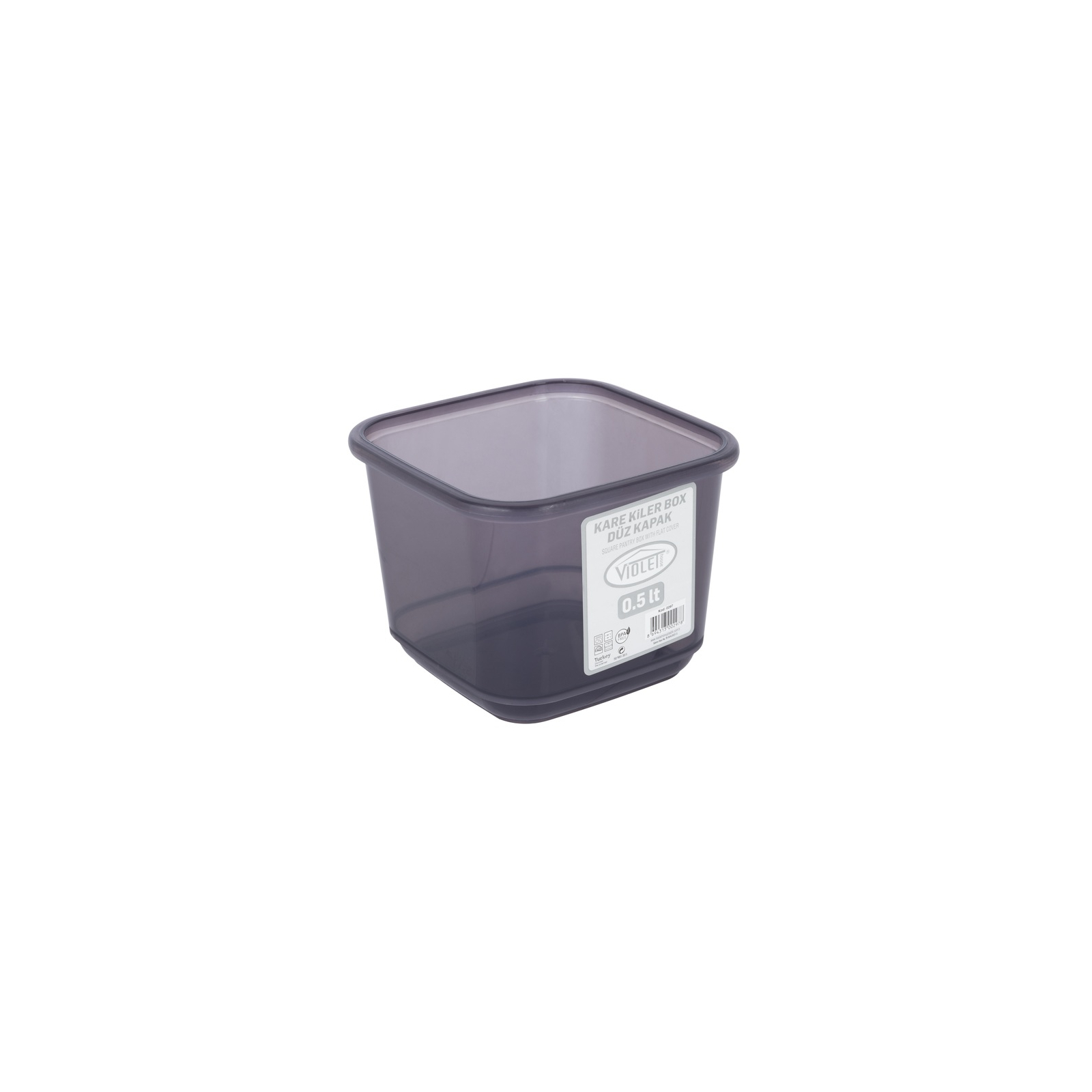 Емкость для сыпучих продуктов Violet House Transparent Black 0.5 л (0297 Transparent Black) изображение 3