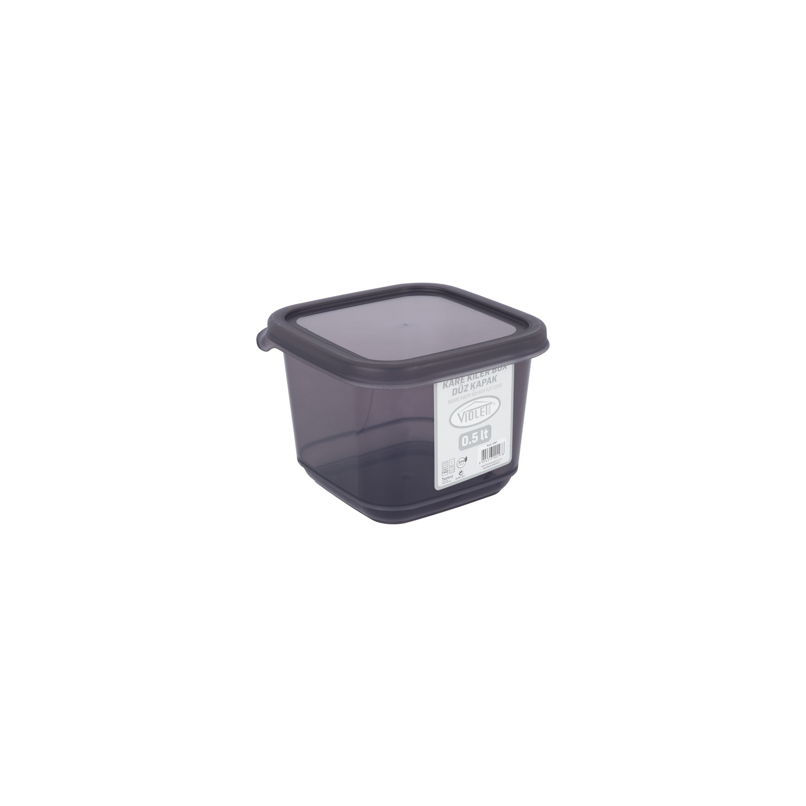 Емкость для сыпучих продуктов Violet House Transparent Black 0.5 л (0297 Transparent Black)