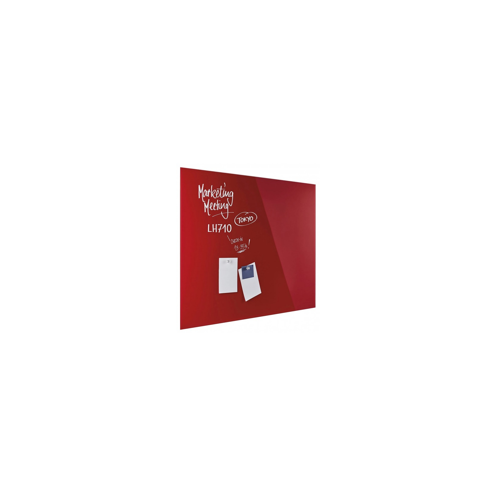 Офисная доска Magnetoplan стеклянная магнитно-маркерная 1200x900 красная Glassboard-Red (13404006) изображение 6
